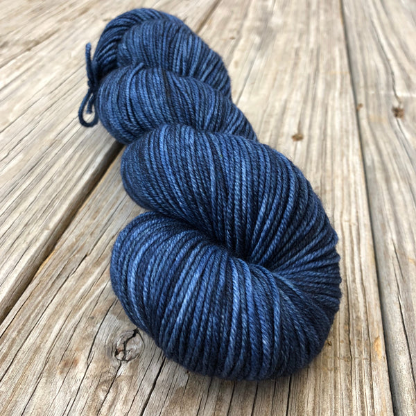 Navy Blue Worsted Weight Yarn Fathoms Deep