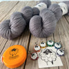 Cable Cowl Knitting Kit, Organic Merino Sport Treasures Yarn