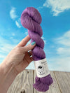 Orchid Island, purple Bamboo Linen Treasures Yarn, Fingering Weight Yarn