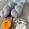 Cable Cowl Knitting Kit, Organic Merino Sport Treasures Yarn