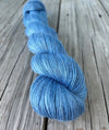 Powder Blues, light baby blue Bamboo Linen Treasures Yarn, Fingering Weight Yarn