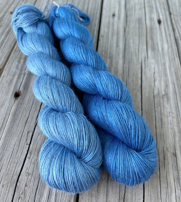 Royalty, Royal Blue Bamboo Linen Treasures Yarn, Fingering Weight Yarn