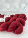 Blood Rubies, Treasured Yak Toes Sock Yarn, crimson red yarn