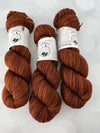 Copper Cove, Treasured Yak Toes Sock Yarn, orange yarn