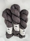 Gunpowder, Treasured Yak Toes Sock Yarn, dark charcoal gray yarn