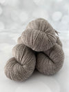 Sandy Shores, Treasured Yak Toes Sock Yarn, taupe gray brown natural yarn