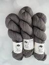 Ghost Ship, Treasured Yak Toes Sock Yarn, charcoal gray yarn