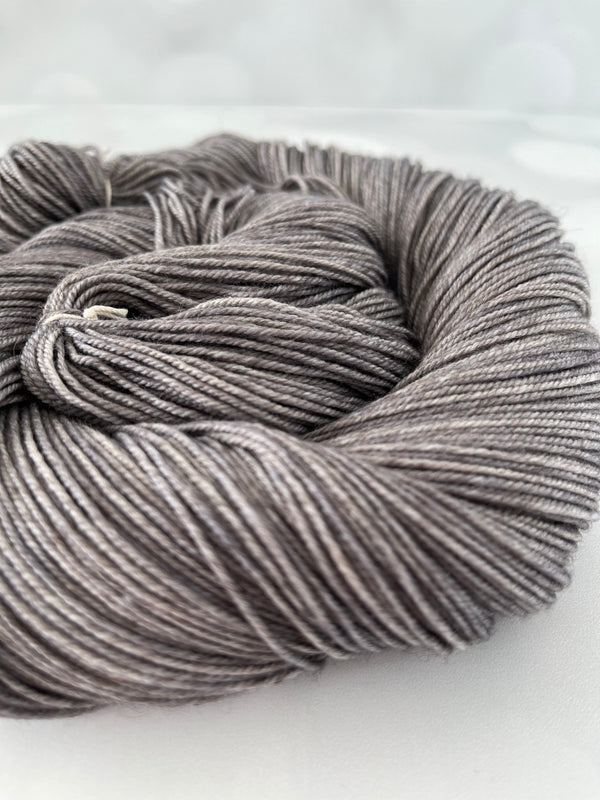 Ghost Ship, Treasured Yak Toes Sock Yarn, charcoal gray yarn