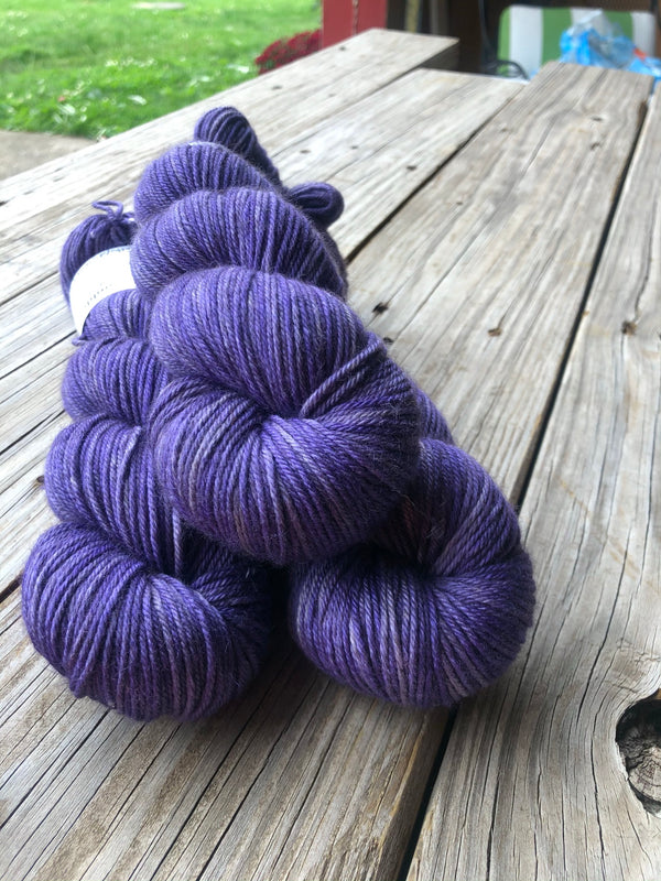 Amethysts in the Abyss, Yak Silk DK Treasures Yarn