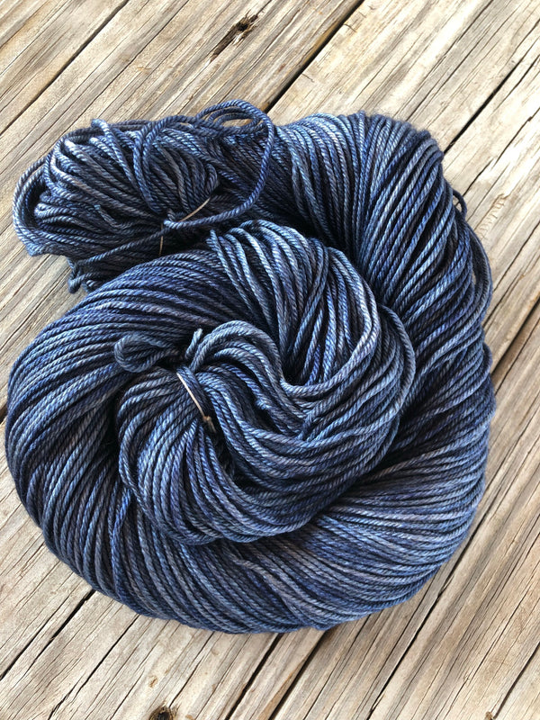 Sharks in the Shallows, Yak Silk DK Treasures Yarn