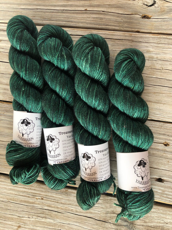 Treasure of the Emerald Isle, Yak Silk DK Treasures Yarn