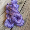 Avast ye Wildcats, Lilac Purple, Pure Silk Riches Yarn, Fingering Weight Yarn