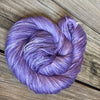 Avast ye Wildcats, Lilac Purple, Pure Silk Riches Yarn, Fingering Weight Yarn