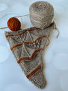 Duck Pond Shawl Kit, Yak Toes Sock Yarn Kit, Knitting Pattern