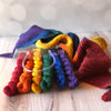 Rainbow Shawl Knitting Kit, Gradient Sock Yarn Mini Skein Set