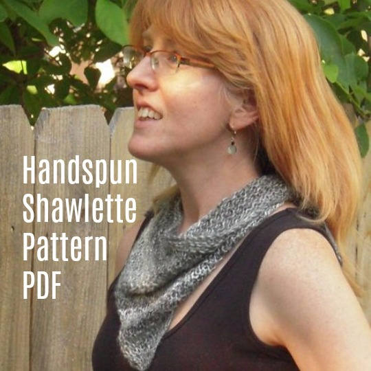 PDF Silk Shawlette Kerchief handspun shawl knitting pattern digital download SELL items made from this