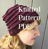 One Skein Hat Knitting Pattern Treasured Warmth Hat bulky yarn worsted weight yarn Simple Knitting Pattern burgandy red silver gray PDF