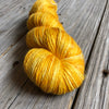 goldenrod yellow cashmere silk alpaca yarn, Hand Dyed DK Yarn, Poseidon&#39;s Trident, Treasured DK Luxe