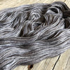 charcoal gray cashmere silk alpaca, Hand Dyed Yarn, Ghost Ship, Treasured DK Luxe