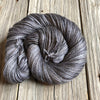 charcoal gray cashmere silk alpaca, Hand Dyed Yarn, Ghost Ship, Treasured DK Luxe