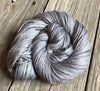 silver gray cashmere silk alpaca yarn, Hand Dyed DK Yarn, Pieces of Eight, Treasured DK Luxe