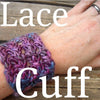 PDF Handspun Shimmery Lace cuff hairband wristlett knitting pattern digital download SELL items knit from this