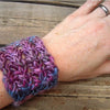 PDF Handspun Shimmery Lace cuff hairband wristlett knitting pattern digital download SELL items knit from this