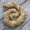 tan Hand Dyed Worsted Weight Yarn, Sandy Beach, Treasured Warmth