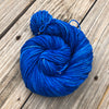 royal blue Hand Dyed Worsted Weight Yarn, Swimmin with the Fishes, Treasured Warmth