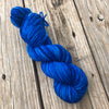 royal blue Hand Dyed Worsted Weight Yarn, Swimmin with the Fishes, Treasured Warmth