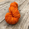 orange Hand Dyed Worsted Weight Yarn, Lusty Wench, Treasured Warmth