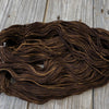 chocolate brown Hand Dyed Worsted Weight Yarn, Walk the Plank, Treasured Warmth