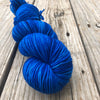 royal blue Hand Dyed Worsted Weight Yarn, Swimmin with the Fishes, Treasured Warmth