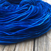 royal blue Hand Dyed Worsted Weight Yarn, Swimmin with the Fishes, Treasured Warmth