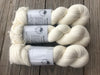 Hand Dyed Sock Yarn, natural cream ecru, White Sand Beaches, Treasured Toes Sock Yarn, fingering weight