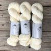 natural cream ecru Hand Dyed Worsted Weight Yarn, White Sand Beaches, Treasured Warmth