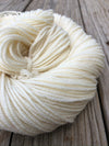 natural cream ecru Hand Dyed Worsted Weight Yarn, White Sand Beaches, Treasured Warmth