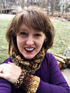 ZOMG Cowl Pdf knitting pattern digital download for handspun art yarn by TreasureGoddess artyarn