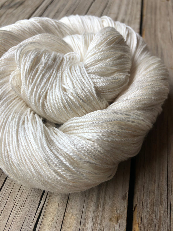 White Sand Beaches, Pure Silk Riches Yarn, Fingering Weight Yarn