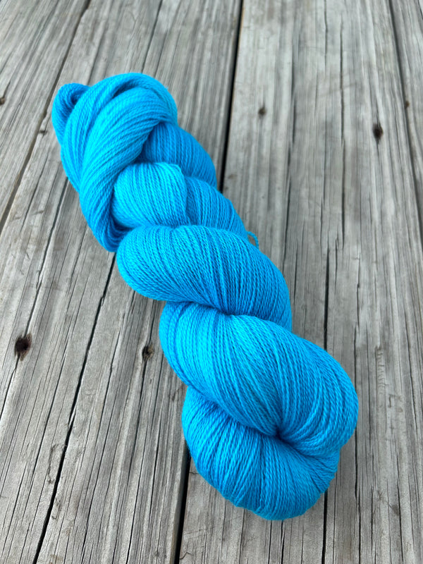 Mermaid's Curse, Turquoise Teal, Silk Treasures Lace Yarn