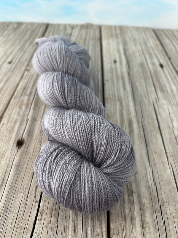 Ghost Ship, Gray, Silk Treasures Lace Yarn