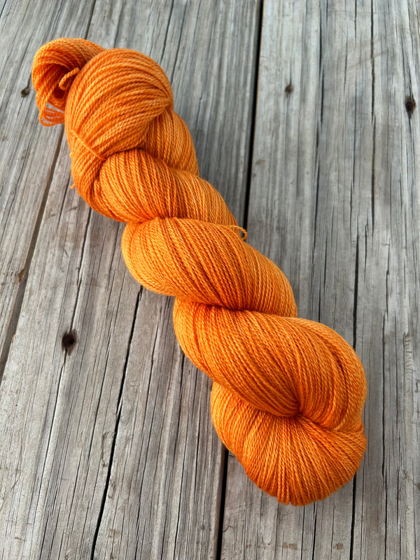 Lusty Wench, Orange, Silk Treasures Lace Yarn