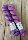 Avast ye Wildcats, lilac purple Bamboo Linen Treasures Yarn, Fingering Weight Yarn