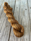 Bronze Coins, copper brown Bamboo Linen Treasures Yarn, Fingering Weight Yarn