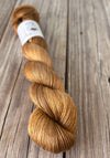 But Why is the Rum Gone, Copper Bronze Brown Bamboo Linen Treasures Yarn, Fingering Weight Yarn