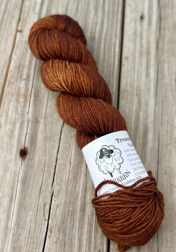 Copper Cove, Yak Silk DK Treasures Yarn