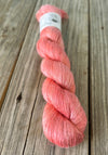 Coral Reef, Pink Orange Bamboo Linen Treasures Yarn, Fingering Weight Yarn