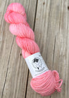 Damsel in Distress, Pink Treasured DK Luxe Yarn, hand dyed yarn