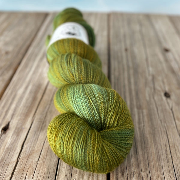 40% Off Everglades Excursion, Light Forest Green Teal, Silk Treasures Lace Yarn