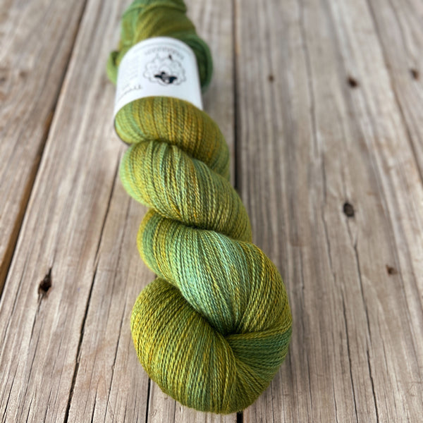 40% Off Everglades Excursion, Light Forest Green Teal, Silk Treasures Lace Yarn